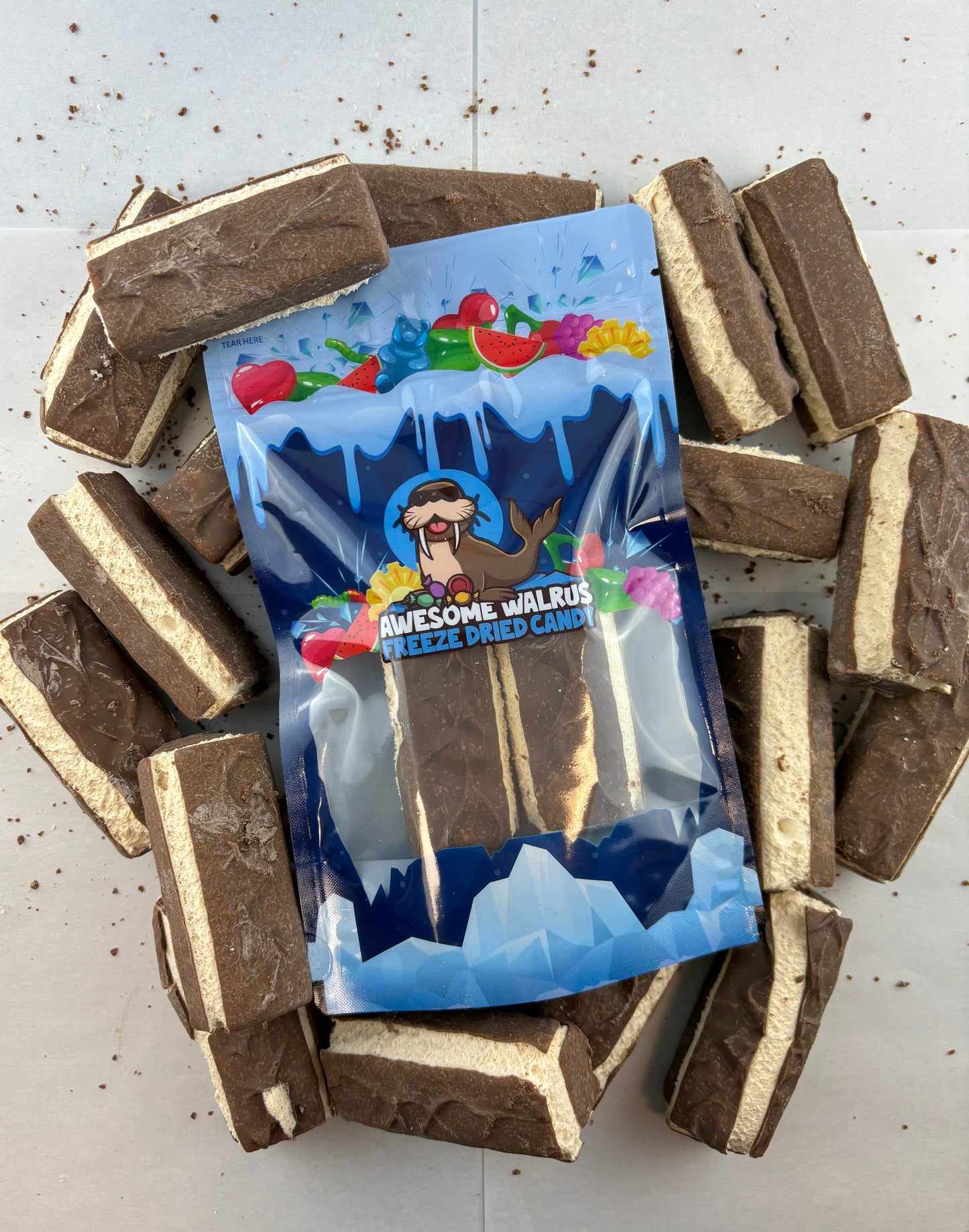 Freeze-dried Milky Way Bars by Awesome Walrus – crispy and delicious candy bites
