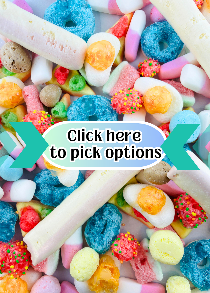 Awesome Walrus Freeze Dried Pick 'n' Mix β A selection of your favourite pick 'n' mix sweets, freeze-dried for a crunchy and fun twist on classic treats.