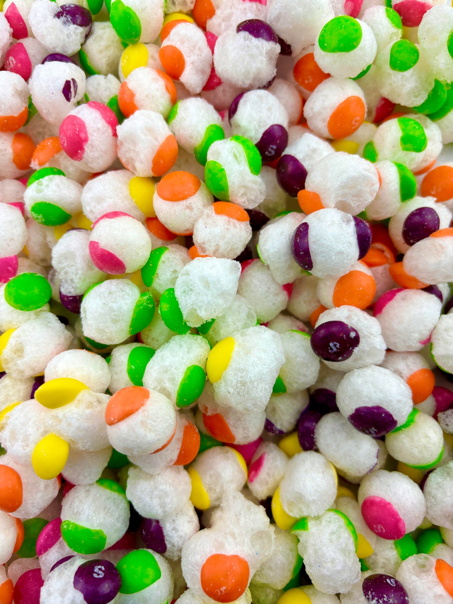 Sour Rainbow Balls Freeze Dried