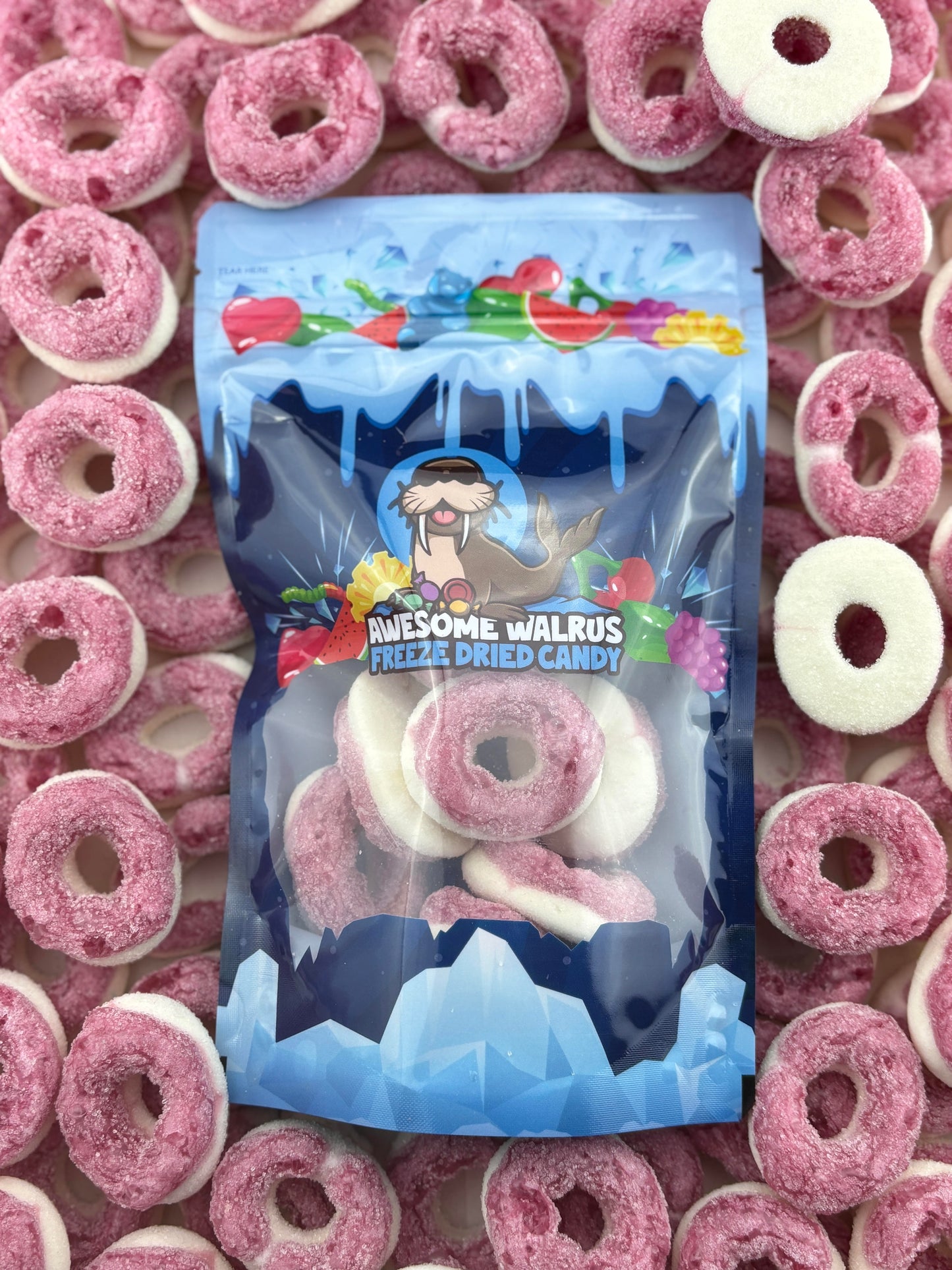 Watermelon Rings Freeze Dried