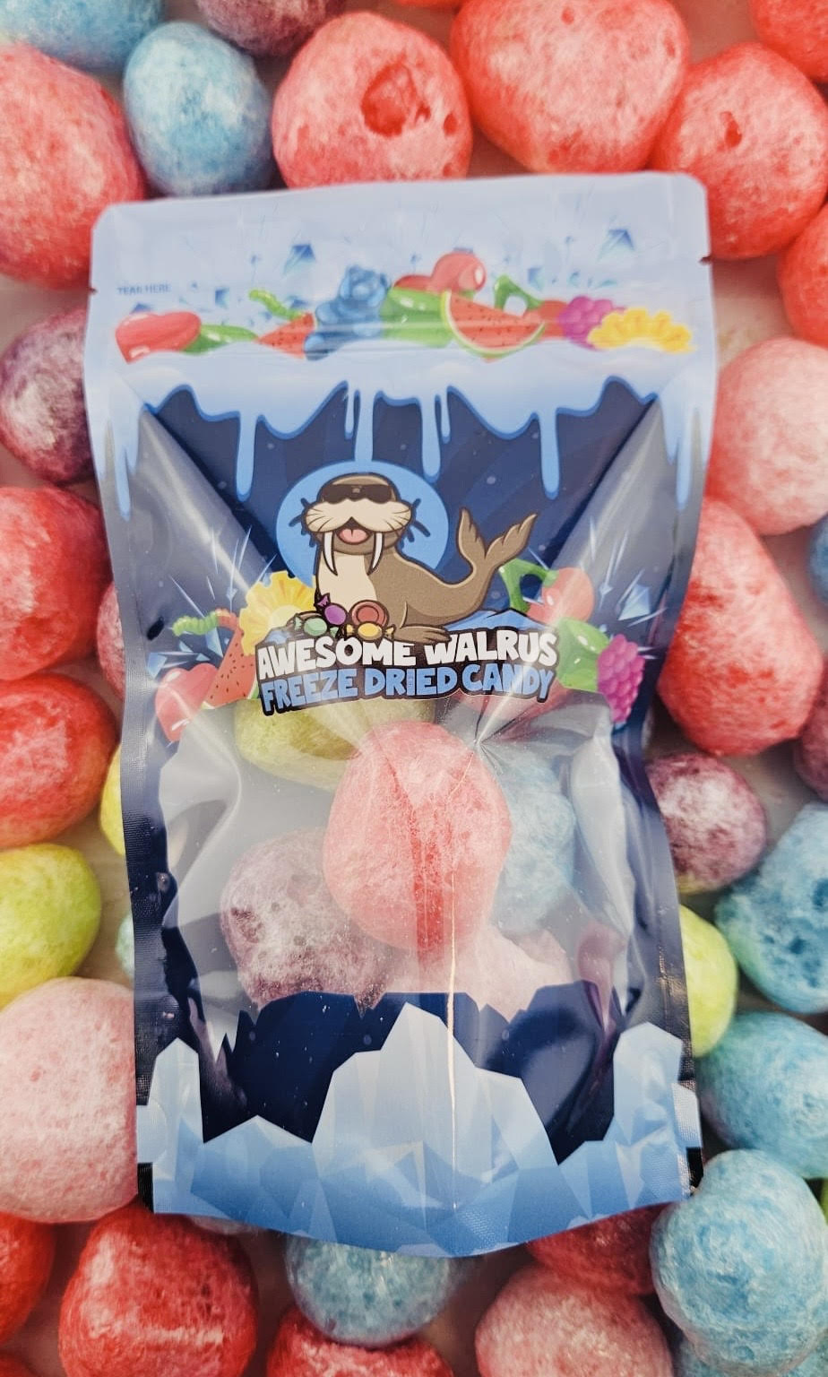 Jolly Ranchers Freeze Dried by Awesome Walrus β Sweet and crunchy freeze-dried Jolly Ranchers with bold fruity flavors for an irresistible snack.